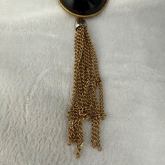 Vintage Retro Brooch Gold Tone Tassel