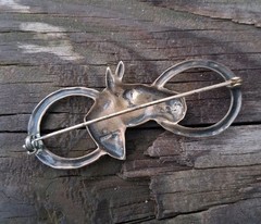 Vtg Sterling Silver Horse Brooch 2.25″