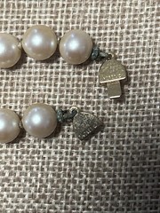 Vintage 90s MONET Signed classic Simulated pearl Necklace VTG 23” ~5mm Gold Tone