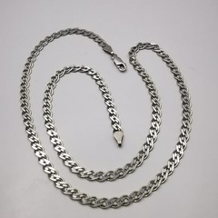 Vintage Sterling Silver Signed Handmade Chain Necklace 22.05in (56cm) 0.52oz