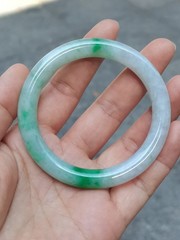 MADE IN-HOUSE Certifiable Grade-A Untreated Burmese Jadeite Jade Bangle (54.4mm)