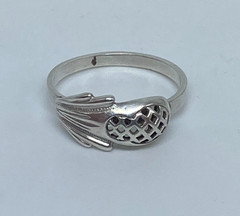 Vintage rings made of 925 silver, Size 8.5 . Weight 2.46 g.Jewelry from Ukraina
