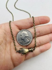 Vintage Style Victorian Elegant Ladies Cottagecore Dainty Hand 18 in Necklace