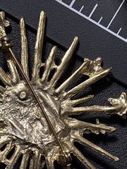 Large Starburst Angel Cherub Brooch