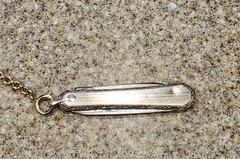 Antique Victorian Gold Filled Watch Fob Pendant Charm with pocket knife & chain