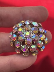 Brilliant Aurora Borealis stretch ring-this is a showstopper, One Size Fits All