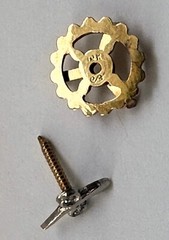 VINTAGE PLATINUM & DIAMOND LAPEL PIN