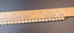 Faux Pearl Necklace and Bracelet