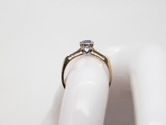 Vintage 1940s $3000 1ct Ceylon Blue Sapphire VS G Diamond 14k Yellow Gold Ring