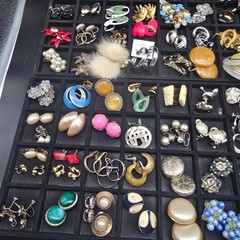 110 Clip On Earring Lot Reseller Lot Bulk Lot Costume Jewelry