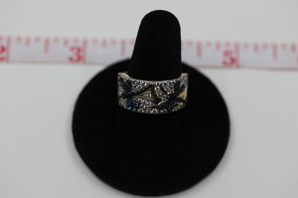 Dragonfly Gemstone Ring Sterling Silver