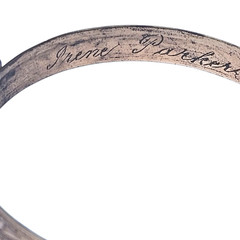 Antique Victorian Adjustable Rolled Gold Engraved Childs Buckle Bracelet 1886