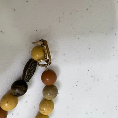 Roxsann Necklace Beaded Brown Beige Ethnic Boho Tribal Chunky Vintage 80s