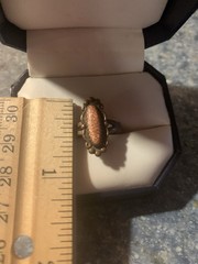 VTG Copper Southwestern Style Ring Sz 8.5 Signed WM Wheeler Co