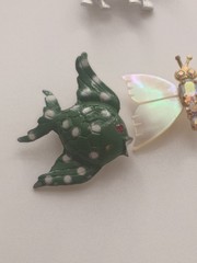 Vintage Costume Jewelry Brooch Lot – Enamel Fish, Silver Tone Scottie Dog,…