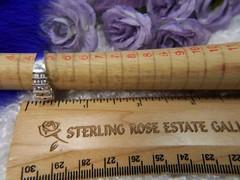 Anniversary CUBIC ZIRCONIA Estate 0.925 Sterling Silver BAND RING sIze 5.5