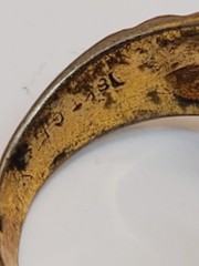 Vintage Ring Lot 5 piece Multicolor Fashion Costume Gold Filled (1)