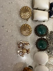 Clip-On And Screwback Earrings Bundle 18 Pairs Various Styles And Colors