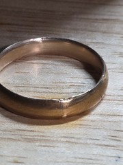 Antique Ostby & Barton OB Gold Filled Wedding Band Ring Size 10 AS IS