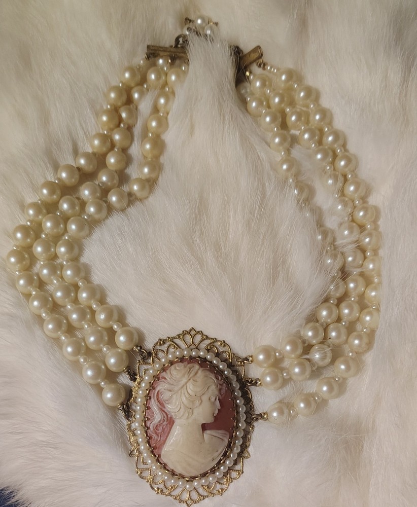 cameo vintage antique jewelry lot