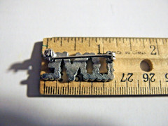 Vintage LOVE Brooch – Textured Silver-Tone Pin, Retro Word Design