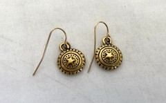 Vintage MAXIMAL ART John Wind HALLOWEEN 14 kt Gold-plated EARRINGS / 2001 NWT