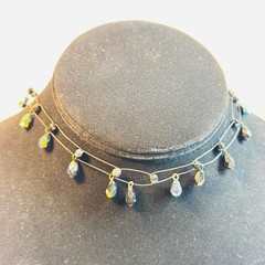 Y2K Vintage Necklace Jewelry Sparkly Rhinestone Choker 2000s Retro Cute