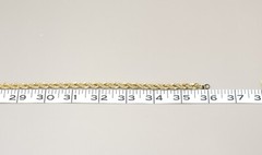 36 Inch Rope Chain Necklace Gold Plated Rhinestone Slide Ball 14RGP disco ball