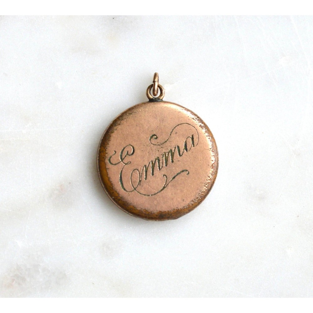 Antique Edwardian Locket – Double-Sided Locket – Gold Filled