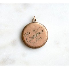 Antique Edwardian Locket – Double-Sided Locket – Gold Filled