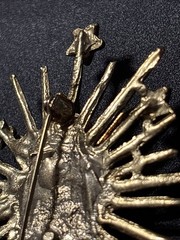 Large Starburst Angel Cherub Brooch