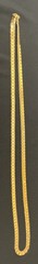 Vintage Monet Gold Toned Square Flat Chain Link Necklace 28 in
