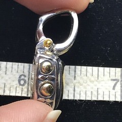 Vintage Renaissance Revival 2-Tone Black Onyx Cubic Zirconia Pendant