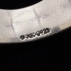 Big Vintage Mexico Sterling Silver 925 Tribal Pattern Spinner Ring Size 11.75