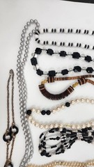 Lot of Vintage Beaded Necklace Assorted Colors Styles Pearls Chains