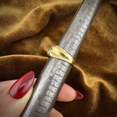 Vintage 14k Yellow Gold 0.60ctw Baguette Diamond Crossover Design Ring 5.4g