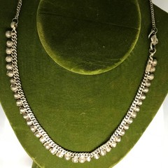 Vintage Antique Indian Sterling Silver Stamped 20″ Necklace 30g