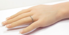 Antique Art Deco 1920’s Wedding Band 14KW Ring Size 7 UK-N1/2 2.41 MM Engraved