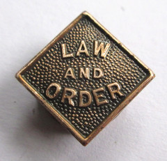 LAW AND ORDER Antique Collar or Cuff Buttons