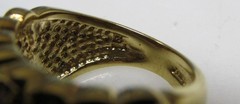 Beautiful Ross Simons Sterling Silver Clear Stones Pave Ring ~ 10.4g ~ 9-A478