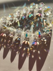 Austrian Aurora Borealis Graduated Crystal Necklace
