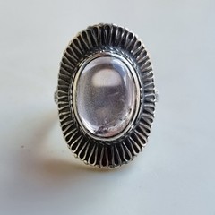 Ancient Vintage Victorian Sterling Silver Ring 925 Amethyst Stone Size 9.5