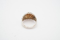 Vintage Sterling Silver 925 Ring Size 6.75 Textured K7