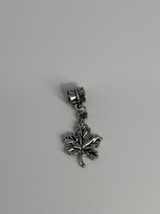 Vintage Maple Leaf Bracelet Charm Pendant Silver