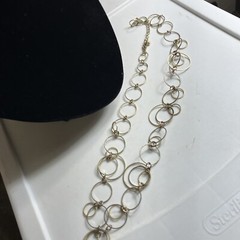 Vintage Circles Chain Necklace Adjustable Unbranded Pre-owned