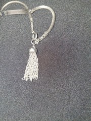 Vintage 1950s ELCO Sterling ID Bracelet With Tassel, Never Engraved