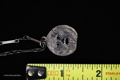 Ed Levin Sterling Silver Abstract Bocca Della Verita 22″ Necklace – RARE
