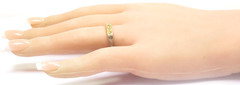 Antique Fancy Light Yellow Plat 18KY Cushion Diamond Wedding Band Size 6 EGL USA