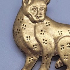 Leopard Brooch Gold Tone Metropolitan Museum of Art Replica Animal Pin Jewelry