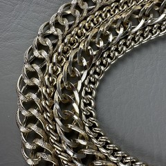 Vintage ART Arthur Pepper Necklace Gold Tone 5 Strand Chain 13-18″